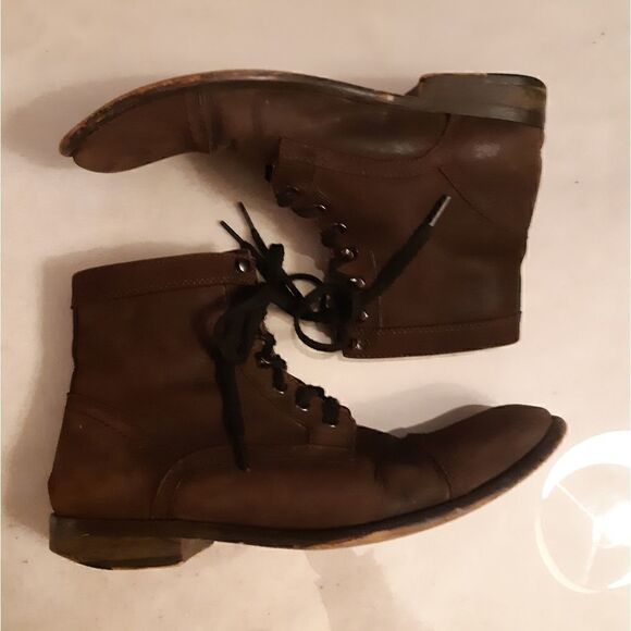 Cafeína Portugese Brown Lace Up Boots - Picture 1 of 13